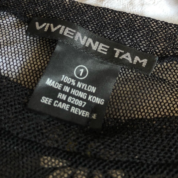 ⭐️SOLD⭐️Vivienne Tam Vintage Mesh Floral Maxi Dress - Picture 6 of 12